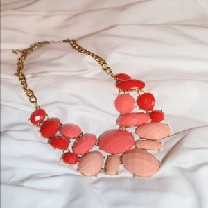 Coral statement necklace